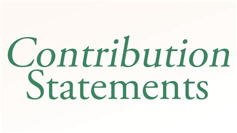 contribution statements clipart.